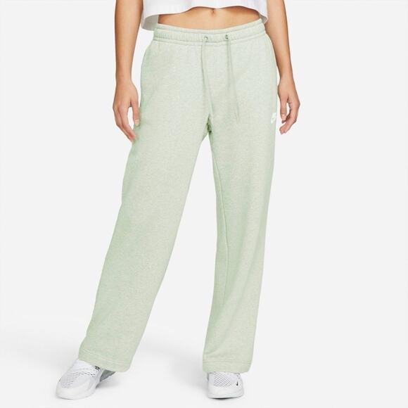 NIKE Women's M Medium Sweat Pants Loose Fit Fleece Sage Green Athleisure - Picture 1 of 6